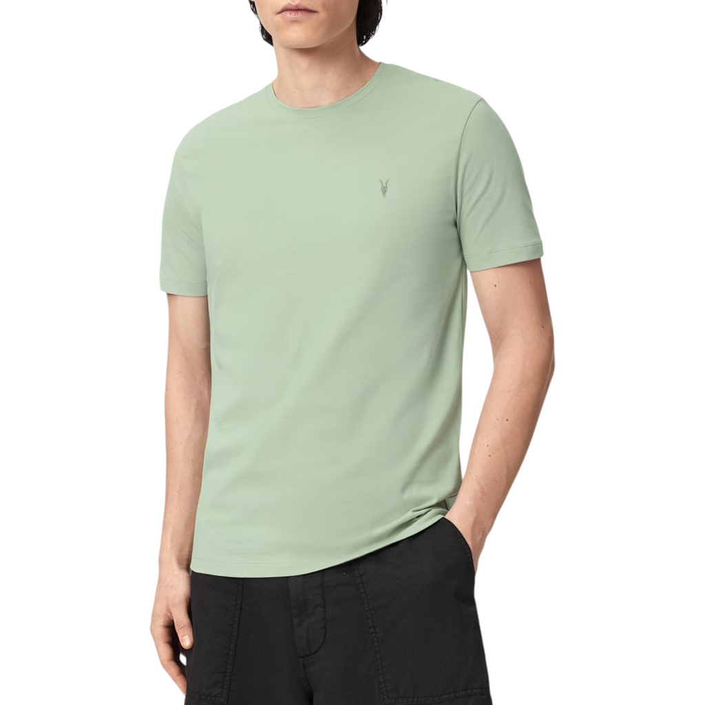 AllSaints Mens T Shirts Lycra Stretch Cotton Crew Neck Short Sleeve Summer Tee