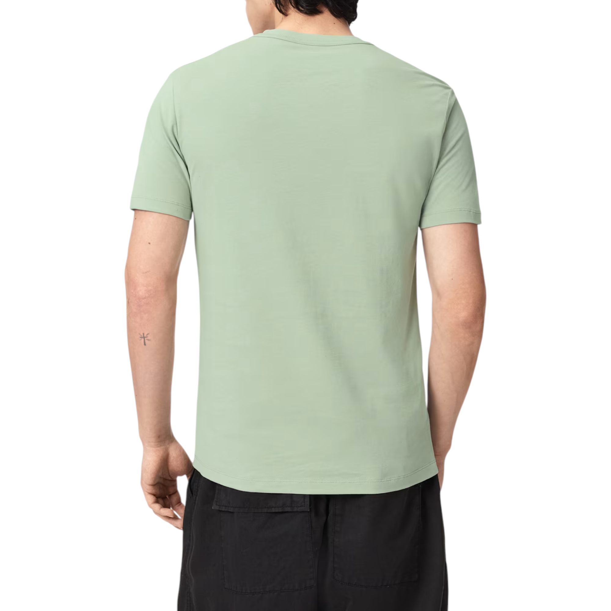 AllSaints Mens T Shirts Lycra Stretch Cotton Crew Neck Short Sleeve Summer Tee