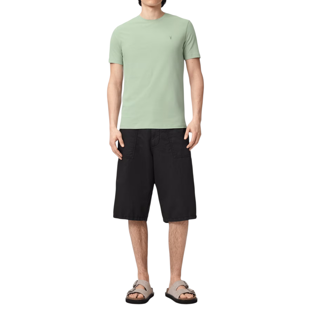 AllSaints Mens T Shirts Lycra Stretch Cotton Crew Neck Short Sleeve Summer Tee