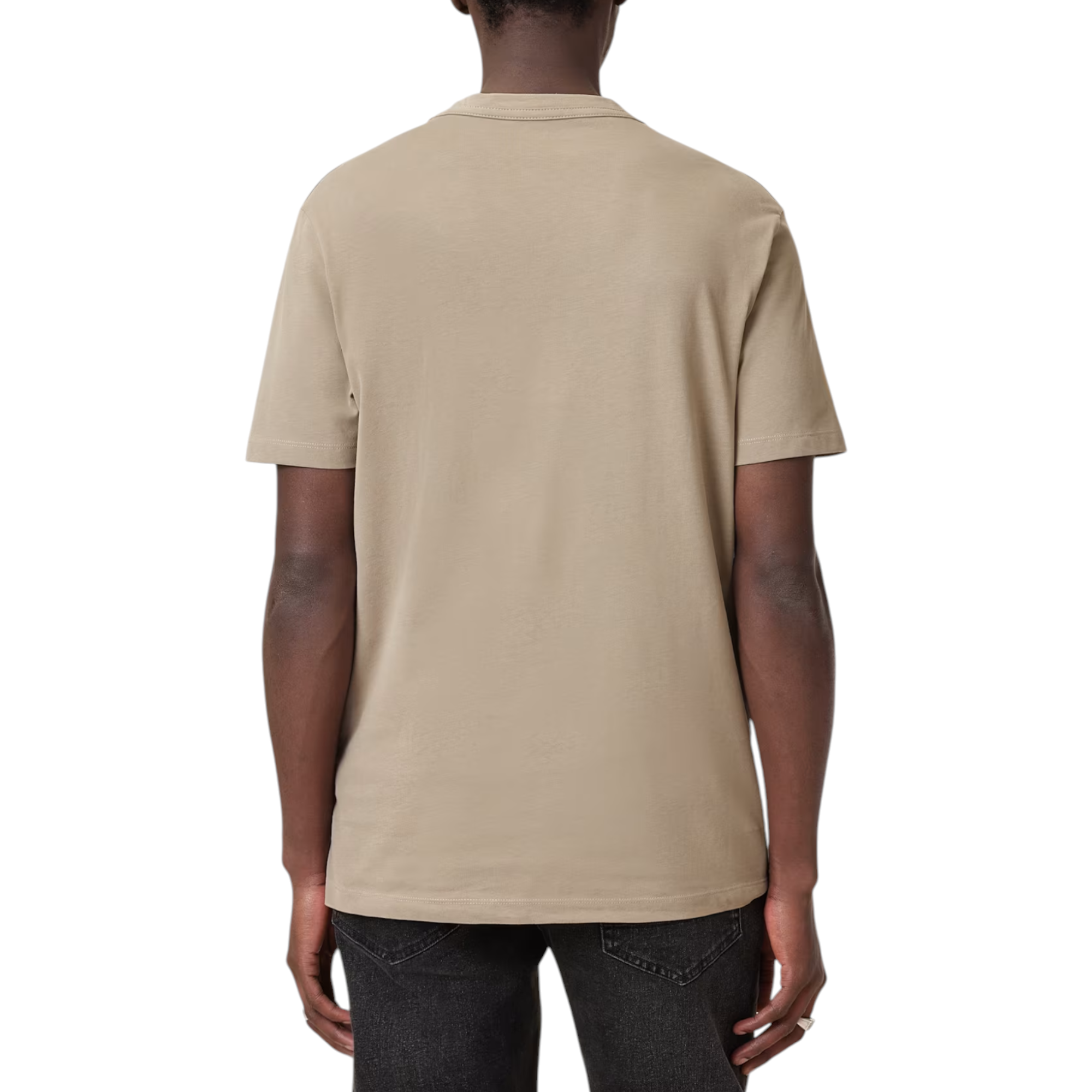 AllSaints Mens T Shirts Lycra Stretch Cotton Crew Neck Short Sleeve Summer Tee