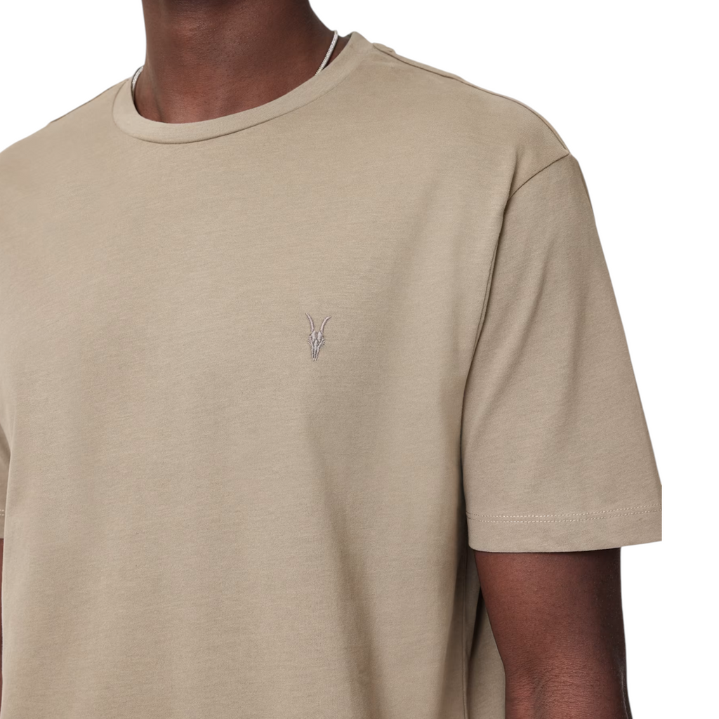 AllSaints Mens T Shirts Lycra Stretch Cotton Crew Neck Short Sleeve Summer Tee