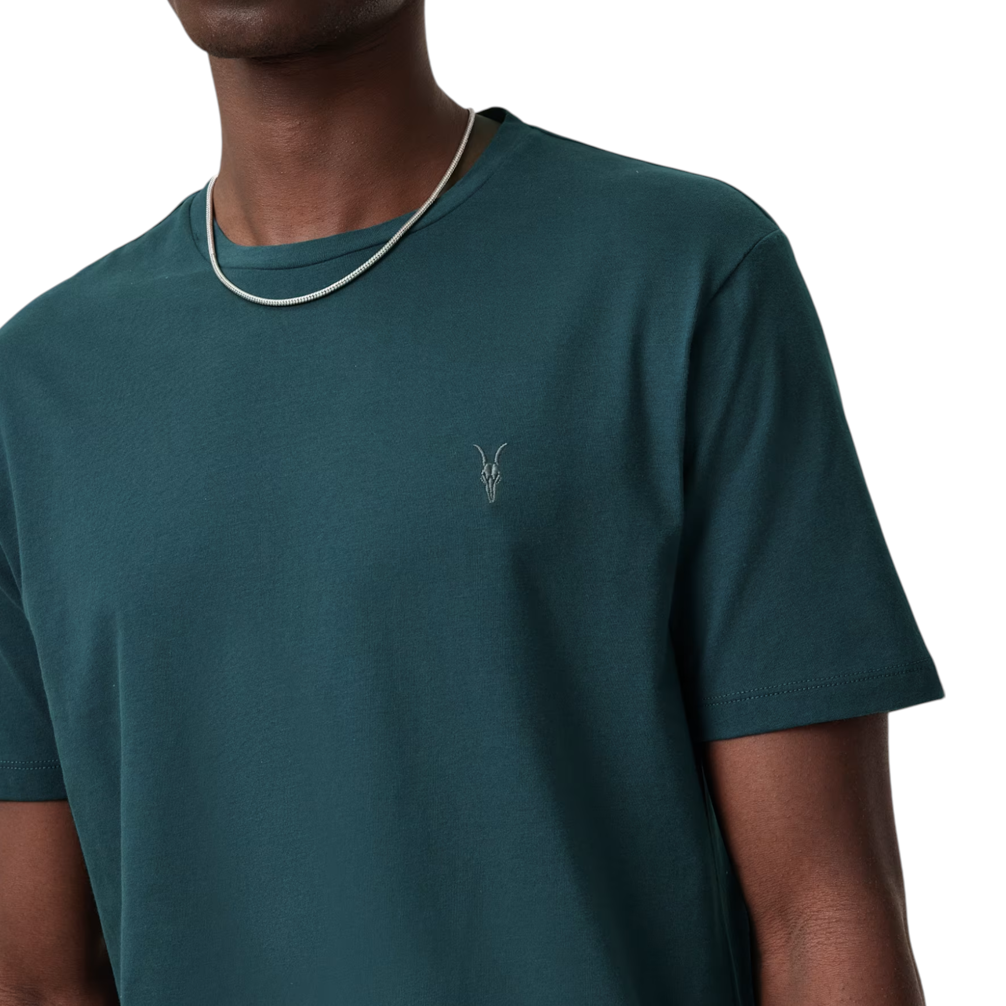 AllSaints Mens T Shirts Lycra Stretch Cotton Crew Neck Short Sleeve Summer Tee