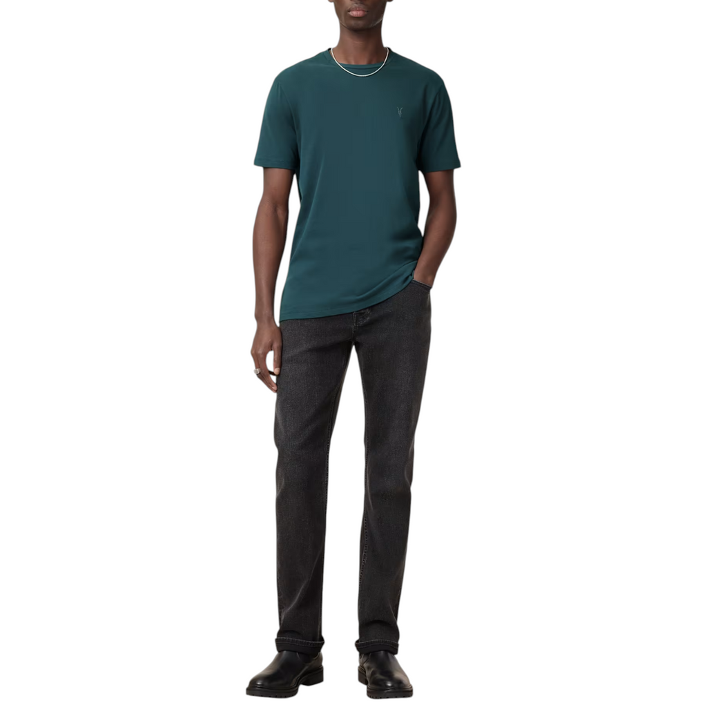 AllSaints Mens T Shirts Lycra Stretch Cotton Crew Neck Short Sleeve Summer Tee