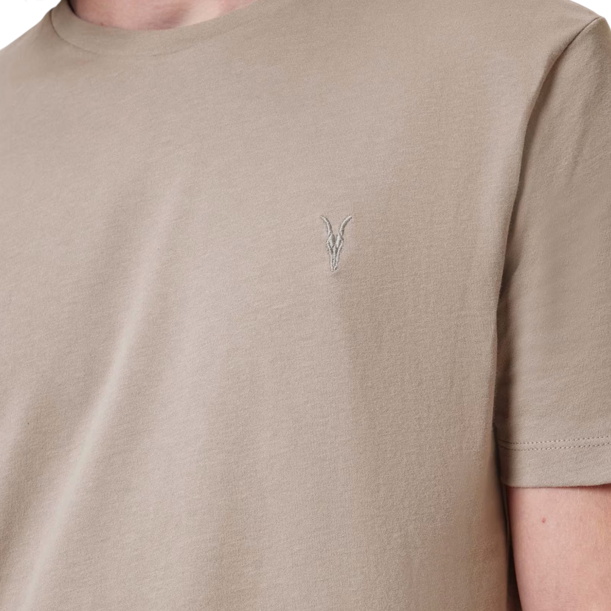 AllSaints Mens T Shirts Lycra Stretch Cotton Crew Neck Short Sleeve Summer Tee