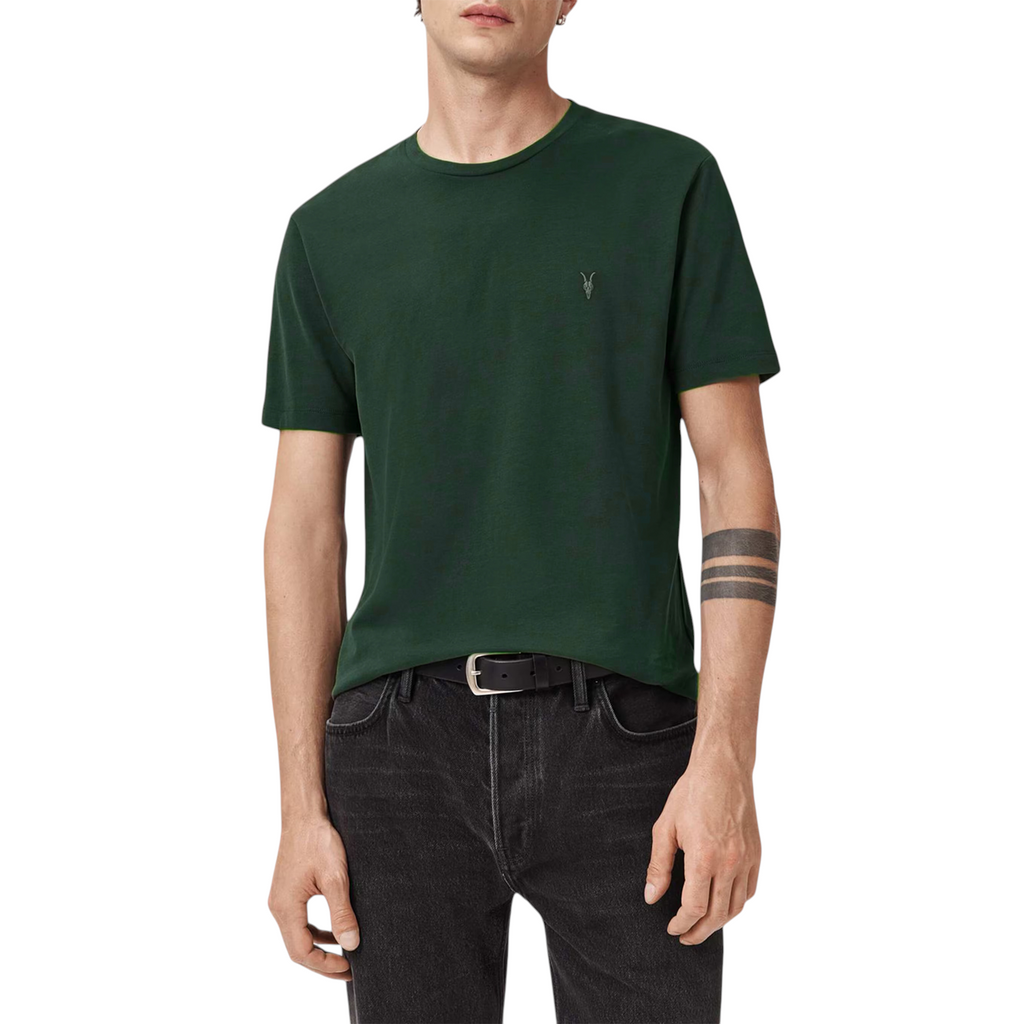 AllSaints Mens T Shirts Lycra Stretch Cotton Crew Neck Short Sleeve Summer Tee