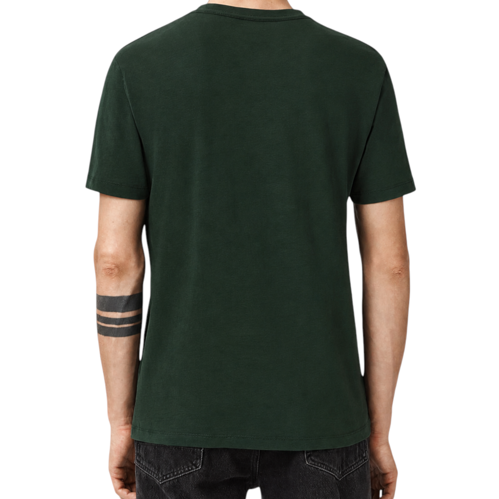 AllSaints Mens T Shirts Lycra Stretch Cotton Crew Neck Short Sleeve Summer Tee