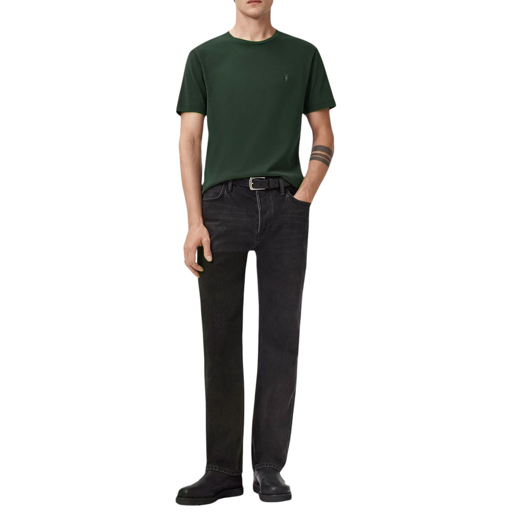 AllSaints Mens T Shirts Lycra Stretch Cotton Crew Neck Short Sleeve Summer Tee