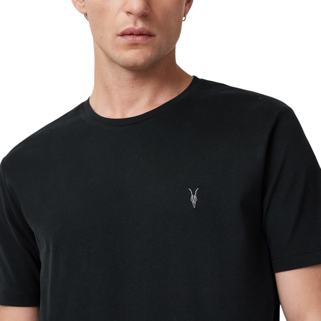 AllSaints Mens T Shirts Lycra Stretch Cotton Crew Neck Short Sleeve Summer Tee