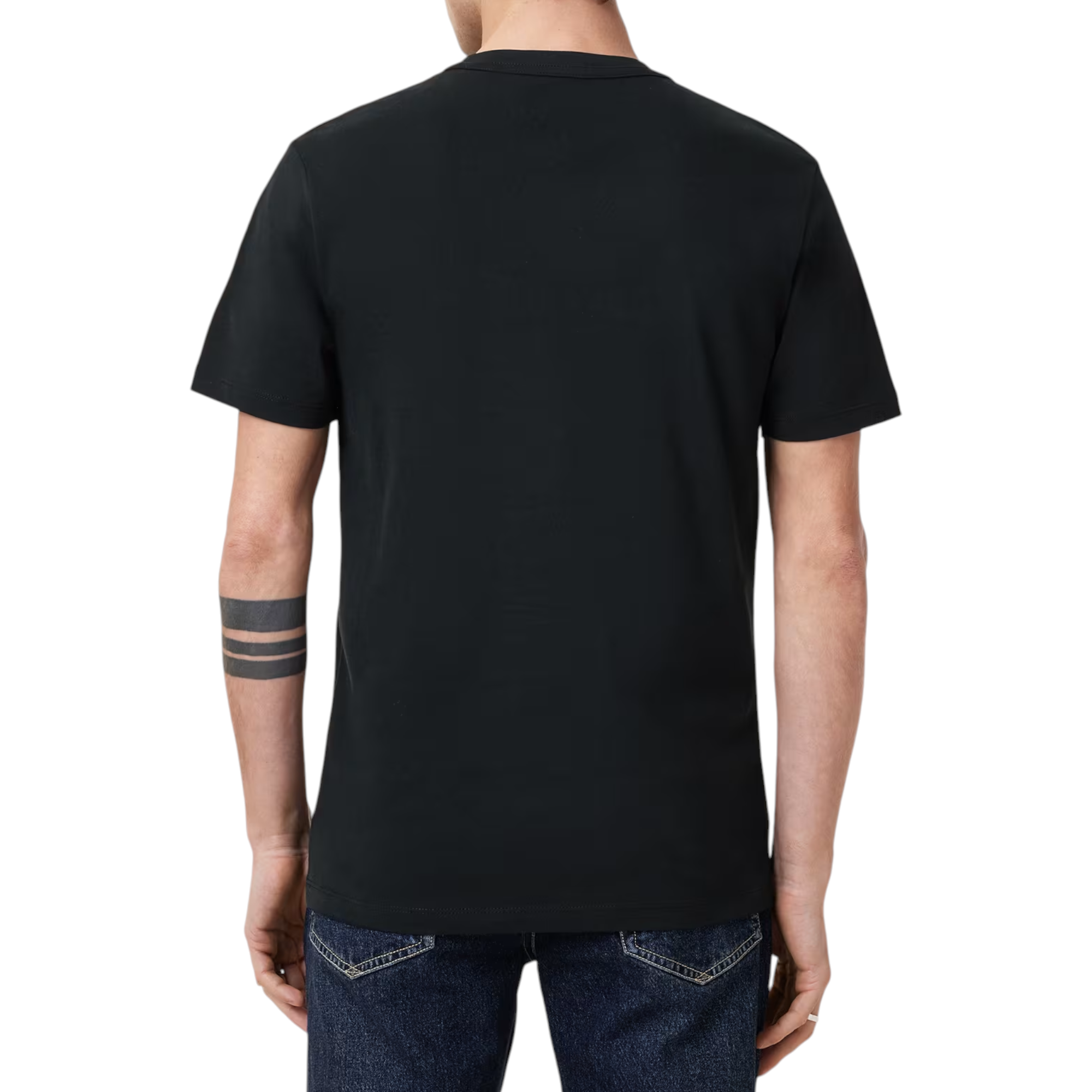 AllSaints Mens T Shirts Lycra Stretch Cotton Crew Neck Short Sleeve Summer Tee