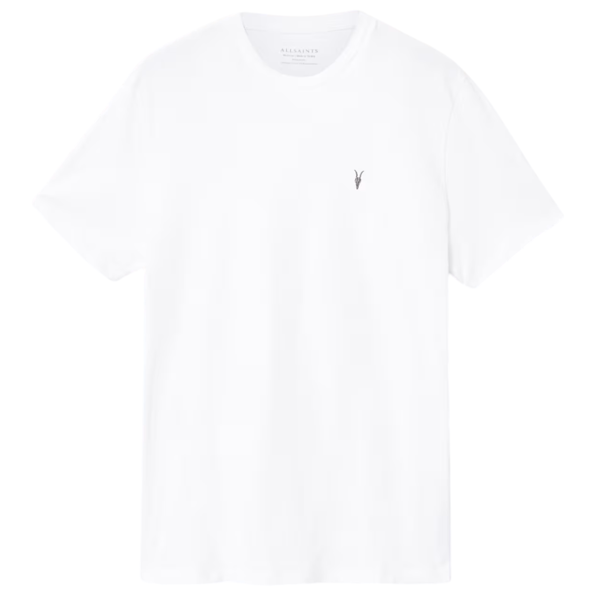 AllSaints Mens T Shirts Lycra Stretch Cotton Crew Neck Short Sleeve Summer Tee