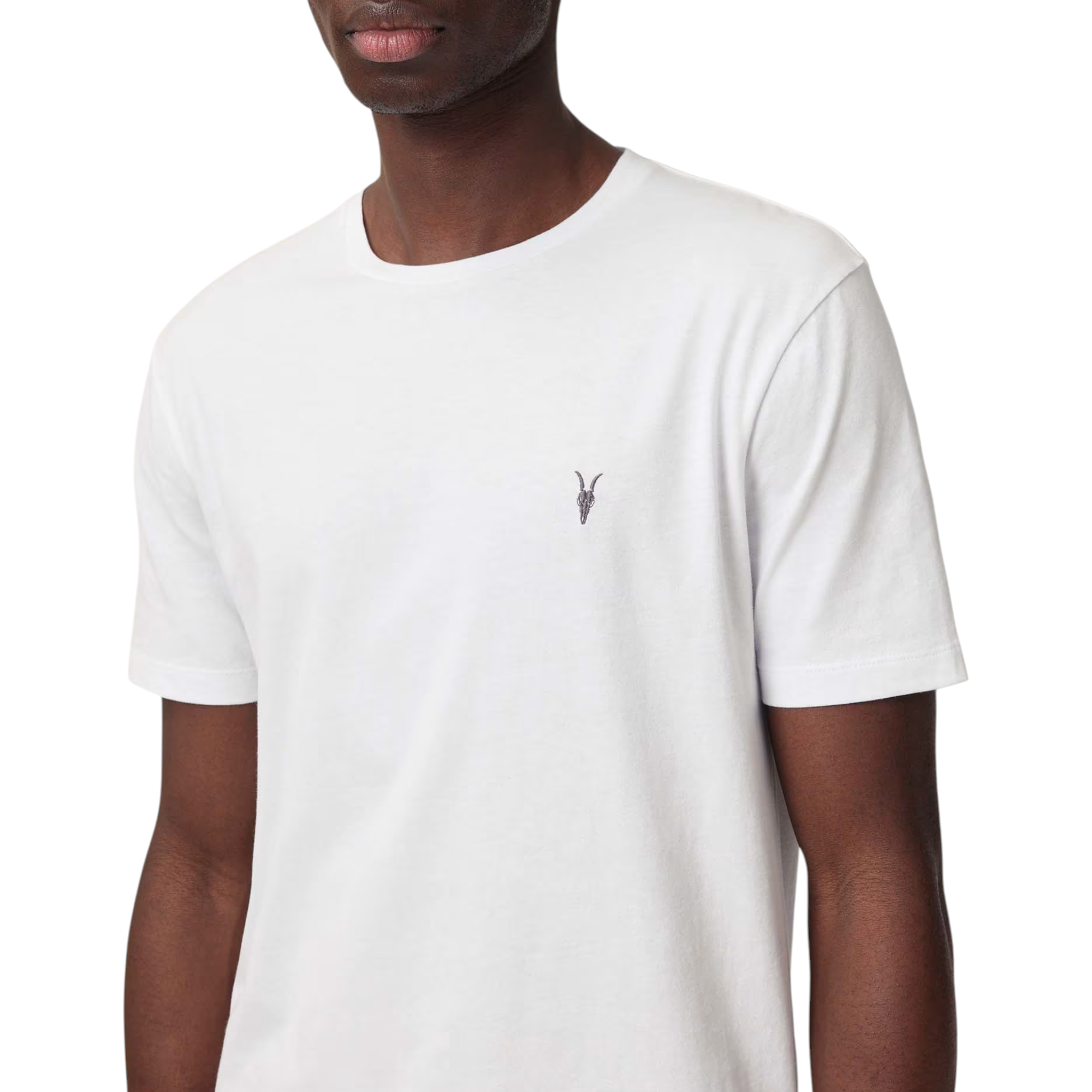 AllSaints Mens T Shirts Lycra Stretch Cotton Crew Neck Short Sleeve Summer Tee