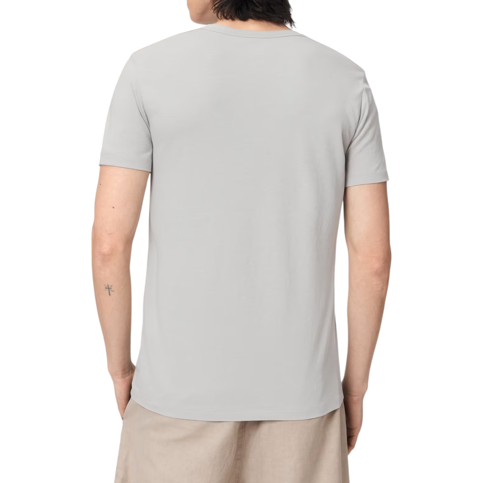 AllSaints Mens T Shirts Lycra Stretch Cotton Crew Neck Short Sleeve Summer Tee