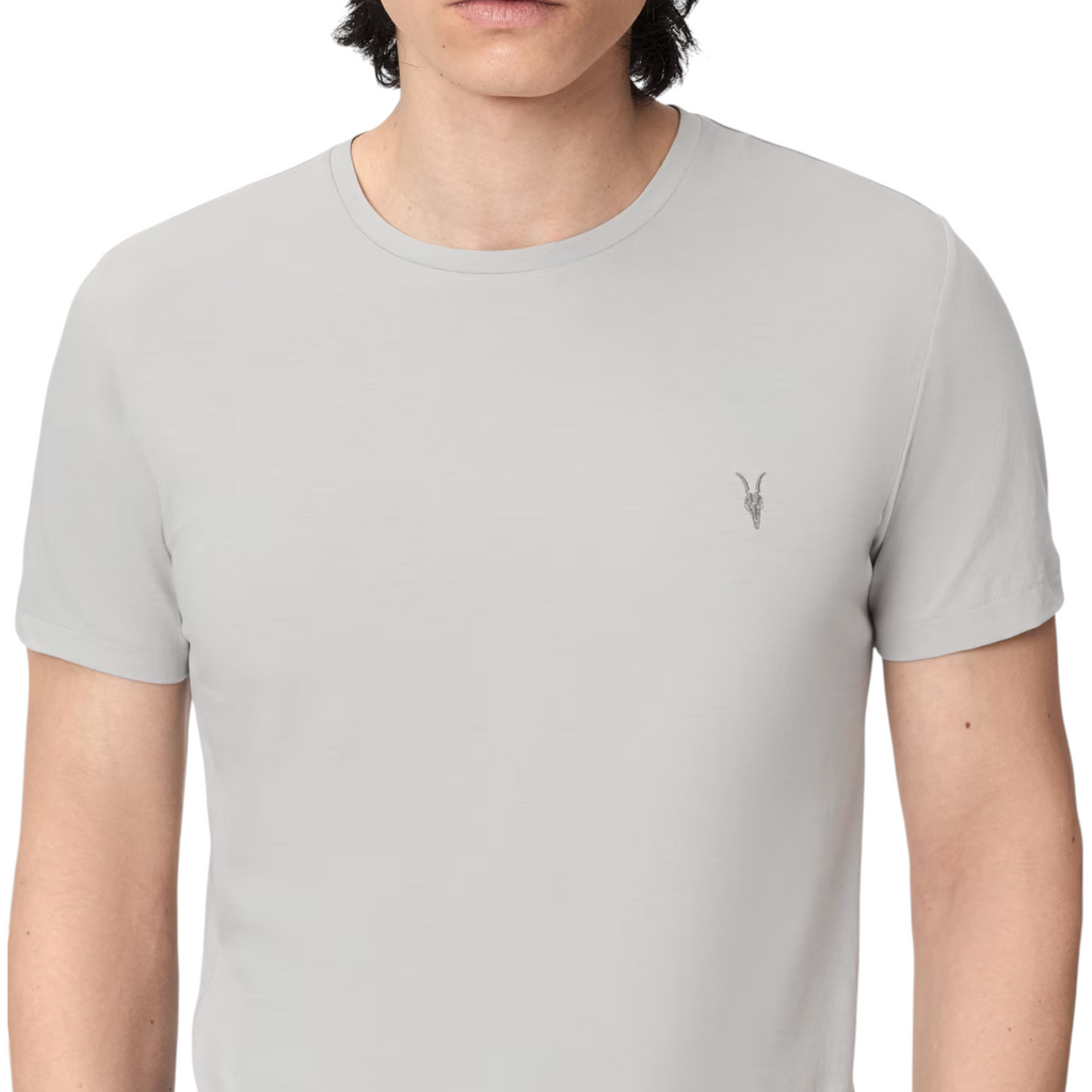 AllSaints Mens T Shirts Lycra Stretch Cotton Crew Neck Short Sleeve Summer Tee