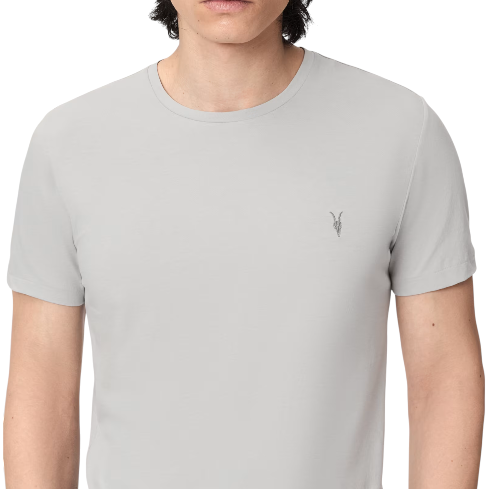 AllSaints Mens T Shirts Lycra Stretch Cotton Crew Neck Short Sleeve Summer Tee