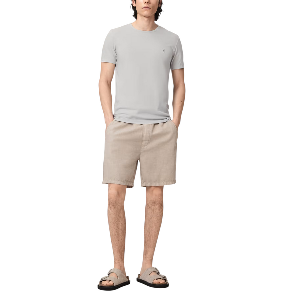 AllSaints Mens T Shirts Lycra Stretch Cotton Crew Neck Short Sleeve Summer Tee