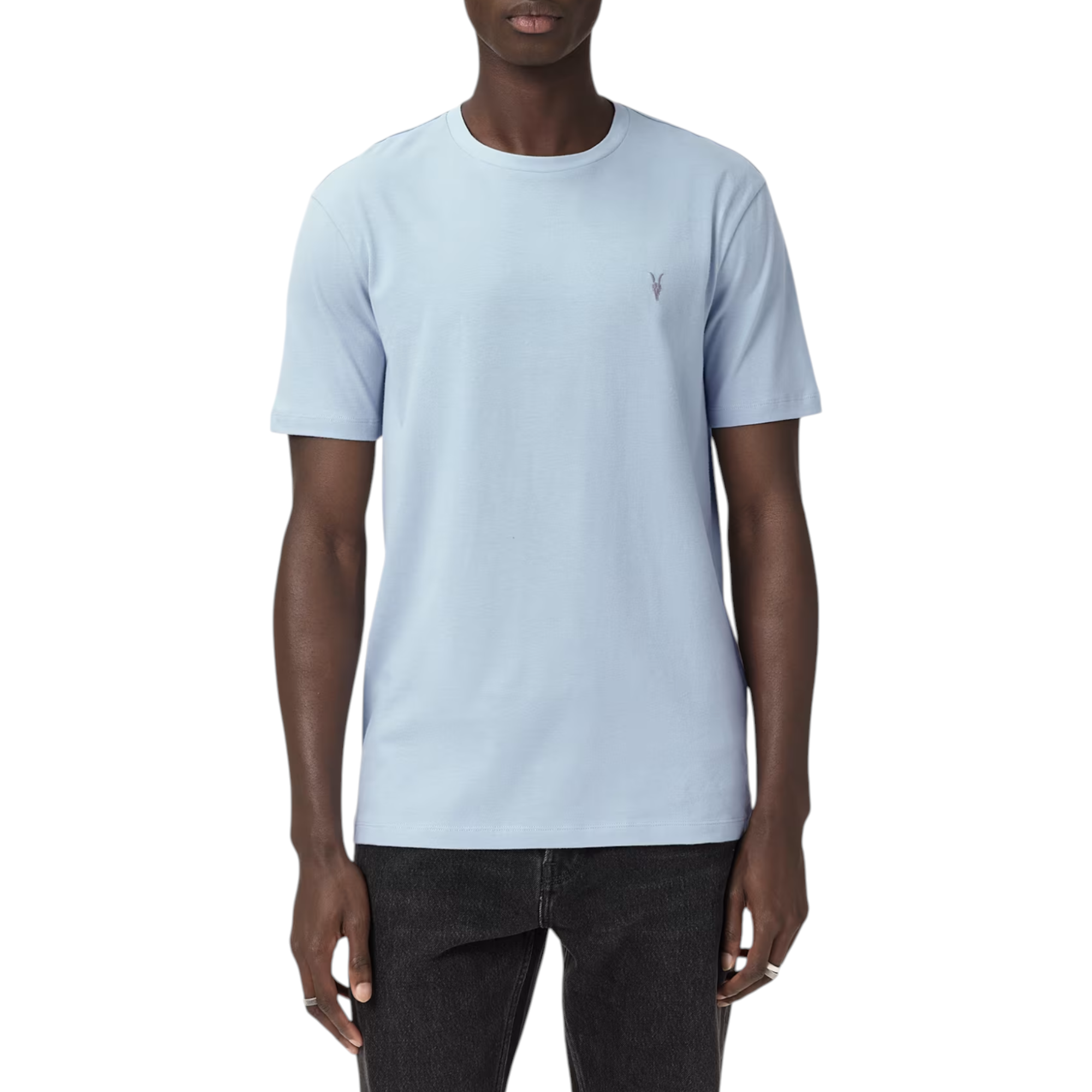 AllSaints Mens T Shirts Lycra Stretch Cotton Crew Neck Short Sleeve Summer Tee