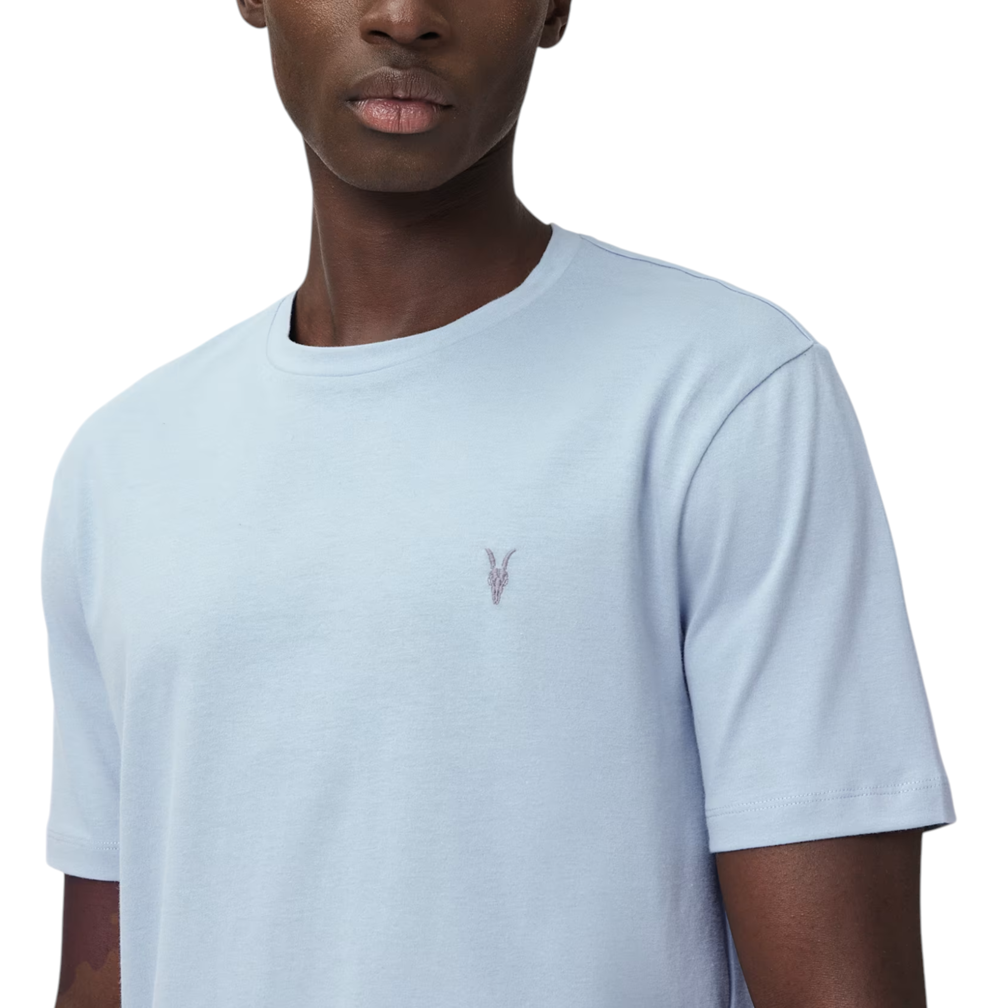 AllSaints Mens T Shirts Lycra Stretch Cotton Crew Neck Short Sleeve Summer Tee