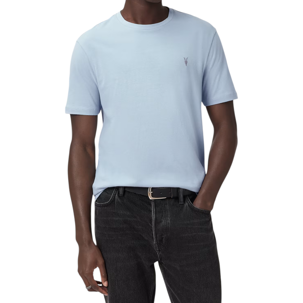 AllSaints Mens T Shirts Lycra Stretch Cotton Crew Neck Short Sleeve Summer Tee