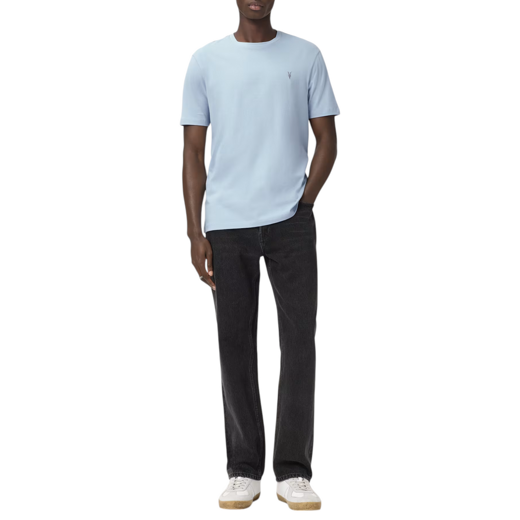 AllSaints Mens T Shirts Lycra Stretch Cotton Crew Neck Short Sleeve Summer Tee