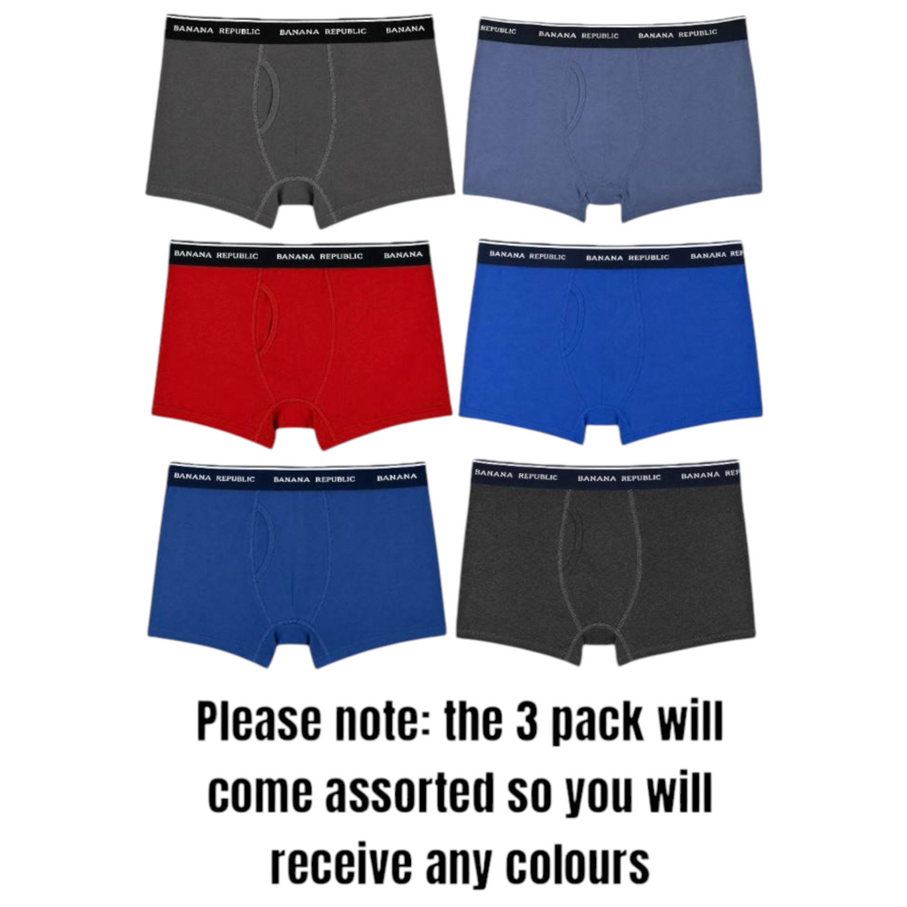 Banana Republic Mens Underwear 3Pack Assorted Stretch Cotton