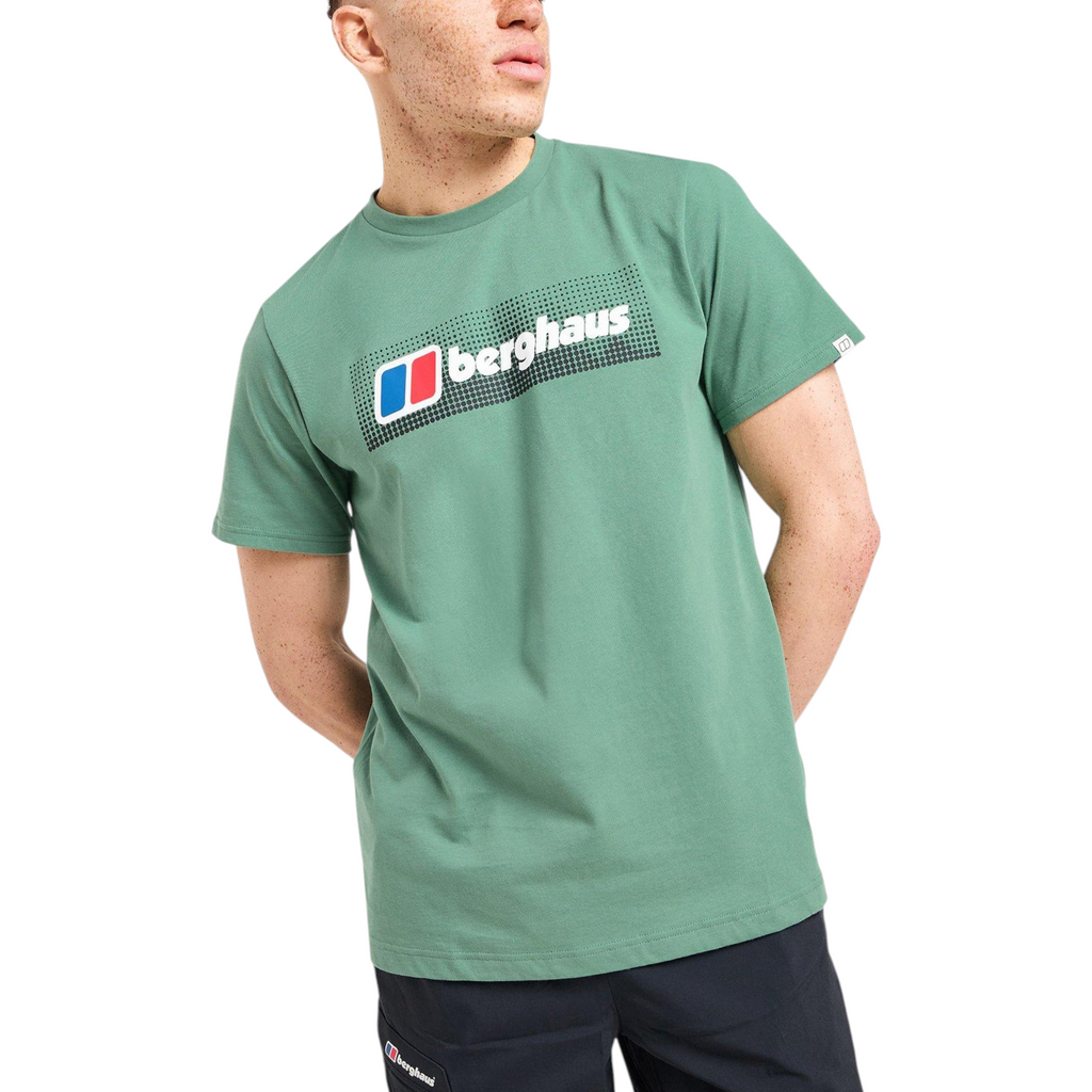 Berghaus Mens T Shirt Dot Maintain Logo Crew Neck Short Sleeve Cotton Summer Tee
