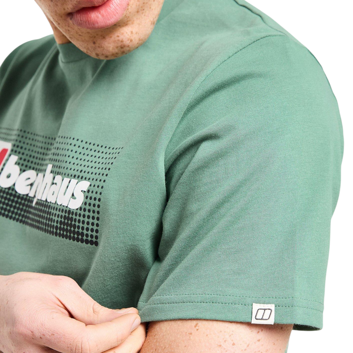 Berghaus Mens T Shirt Dot Maintain Logo Crew Neck Short Sleeve Cotton Summer Tee