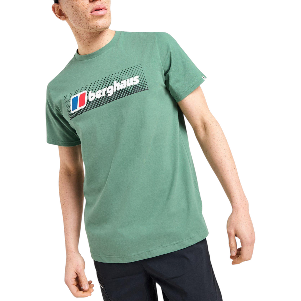 Berghaus Mens T Shirt Dot Maintain Logo Crew Neck Short Sleeve Cotton Summer Tee