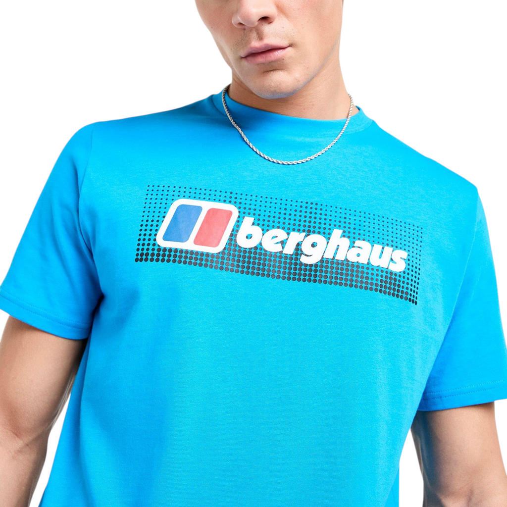 Berghaus Mens T Shirt Dot Maintain Logo Crew Neck Short Sleeve Cotton Summer Tee