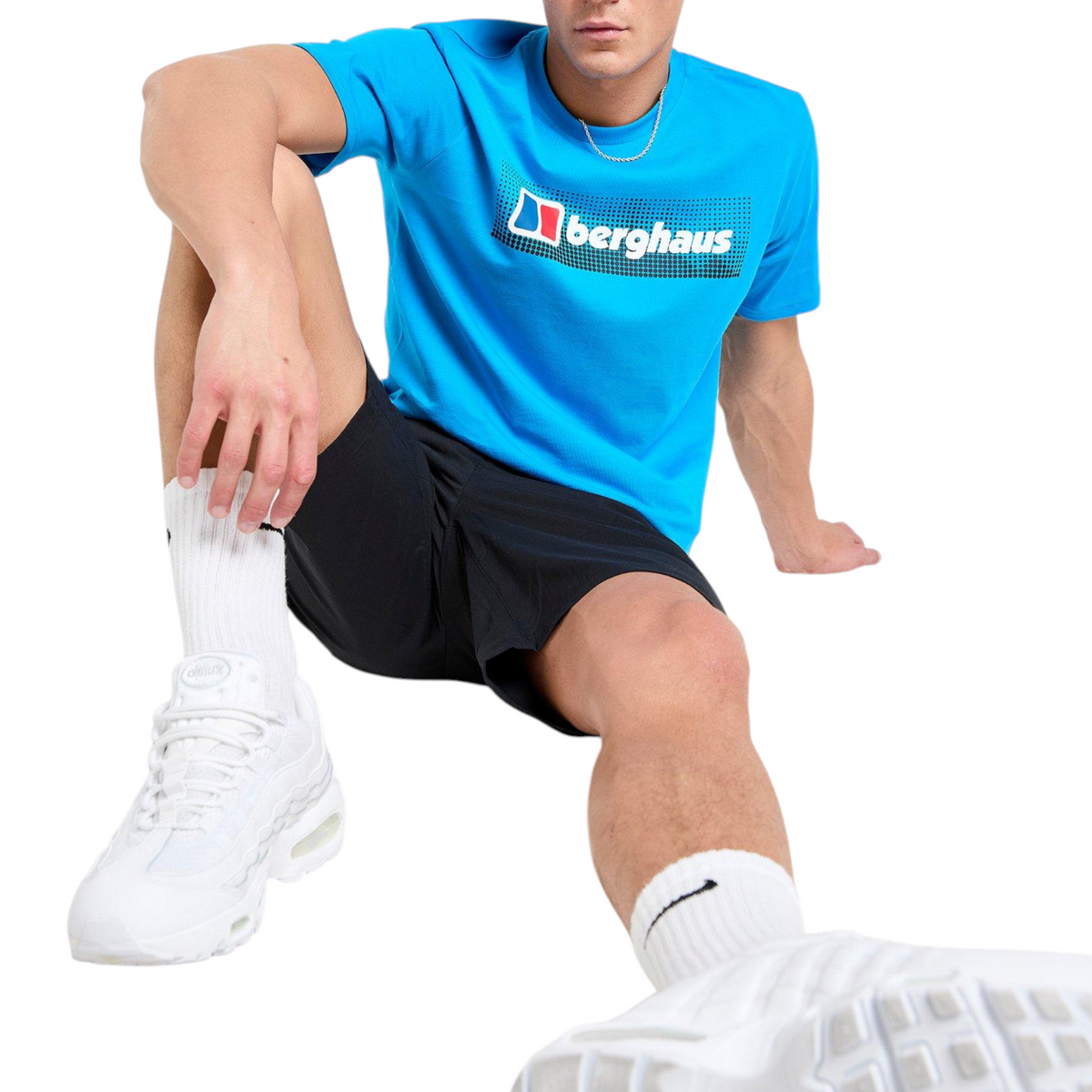 Berghaus Mens T Shirt Dot Maintain Logo Crew Neck Short Sleeve Cotton Summer Tee