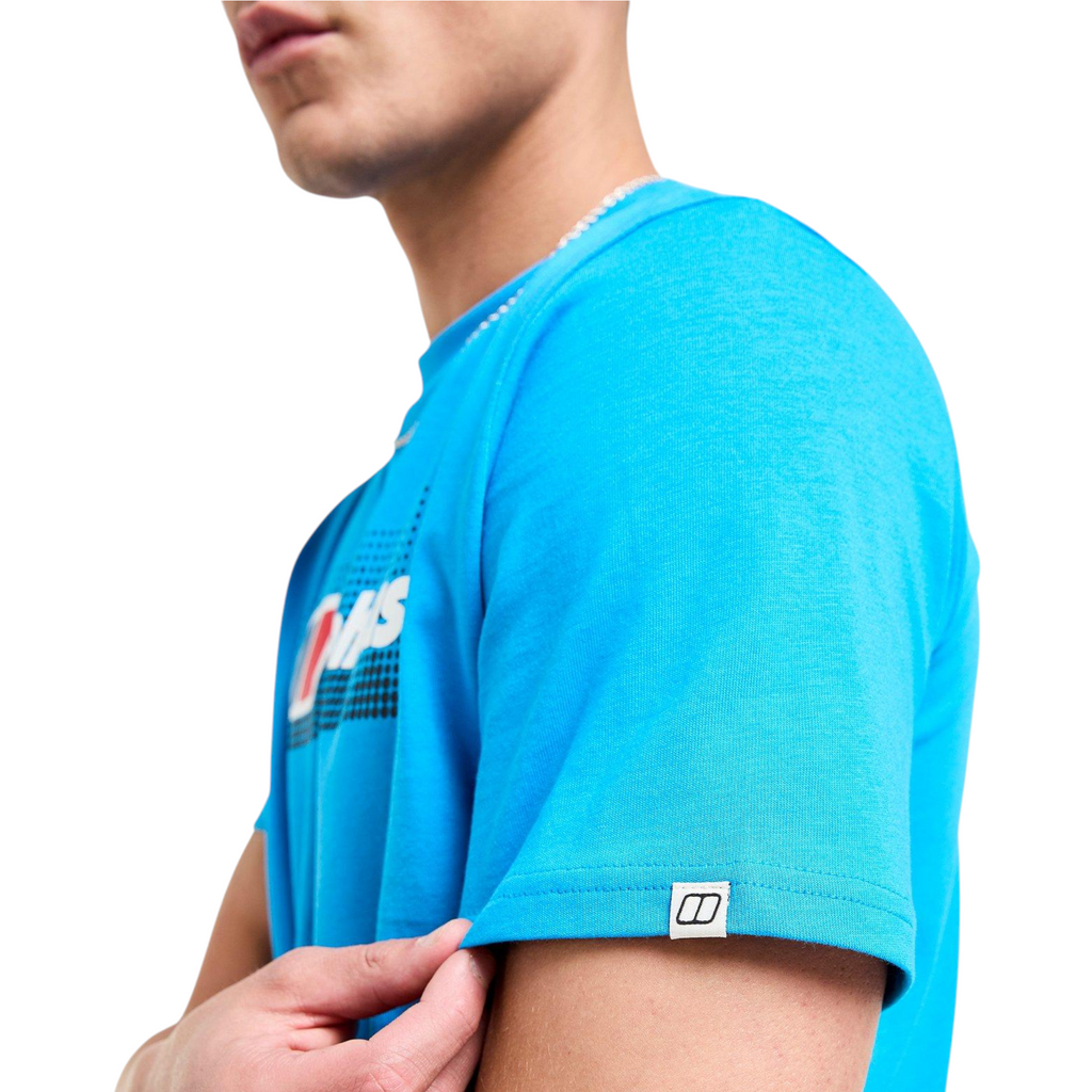 Berghaus Mens T Shirt Dot Maintain Logo Crew Neck Short Sleeve Cotton Summer Tee