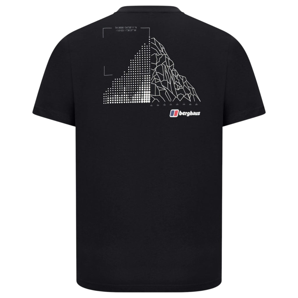 Berghaus Mens T Shirts Mountain Coordinates Crew Neck Short Sleeve Cotton Tee