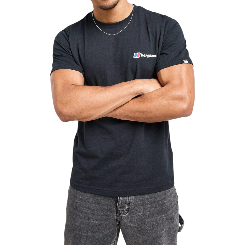 Berghaus Mens T Shirts Mountain Coordinates Crew Neck Short Sleeve Cotton Tee