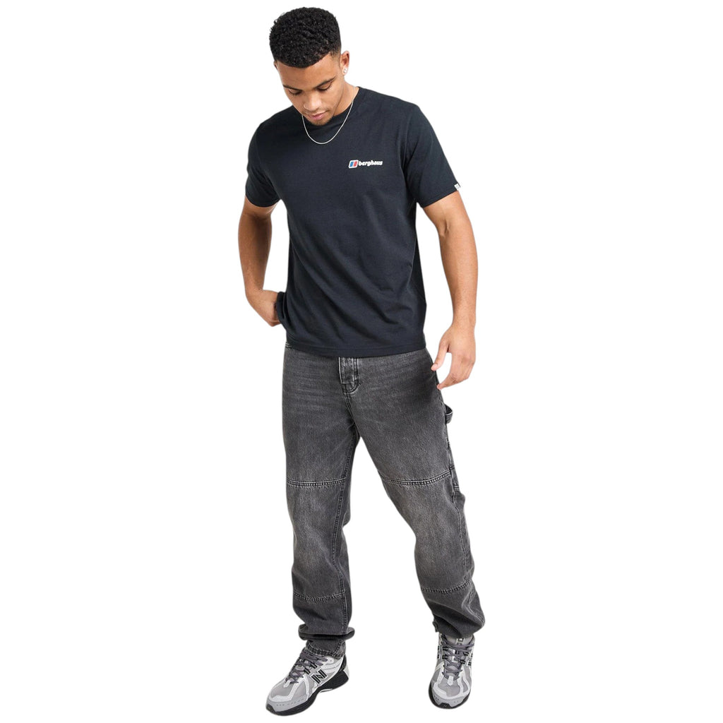 Berghaus Mens T Shirts Mountain Coordinates Crew Neck Short Sleeve Cotton Tee