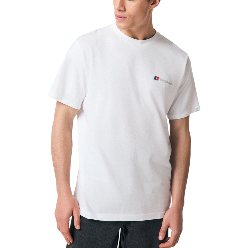 Berghaus Mens T Shirt Mountain Side Crew Neck Short Sleeve Cotton Summer Tee