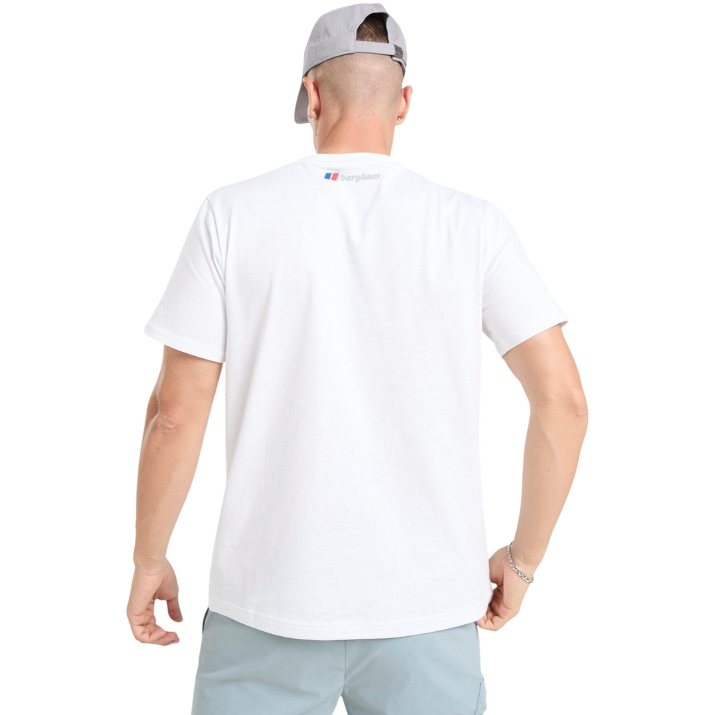 Berghaus Mens T Shirt Panaromic WF Logo Crew Neck Short Sleeve Cotton Summer Tee