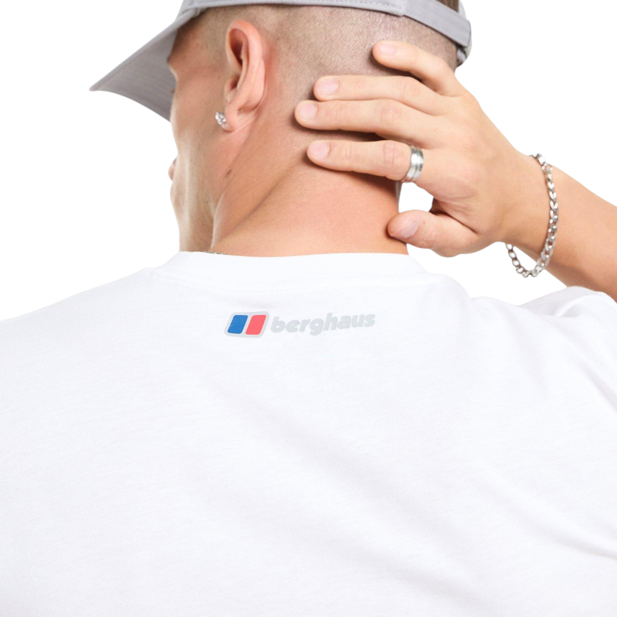 Berghaus Mens T Shirt Panaromic WF Logo Crew Neck Short Sleeve Cotton Summer Tee