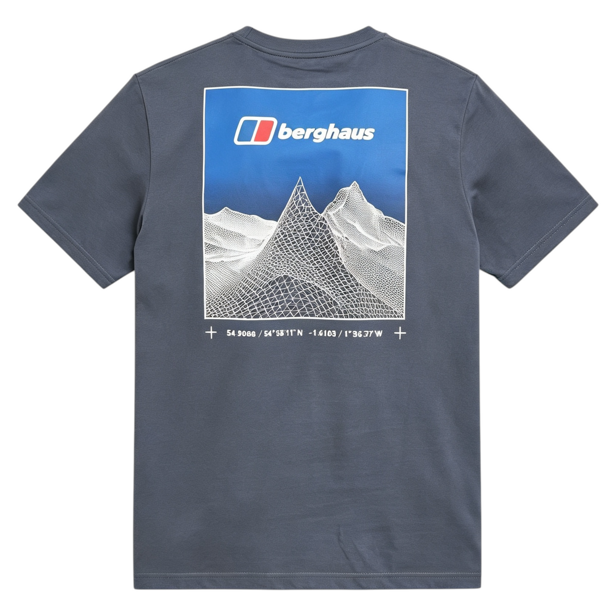 Berghaus Mens T Shirt Pinnacle Point Crew Neck Short Sleeve Cotton Summer Tee