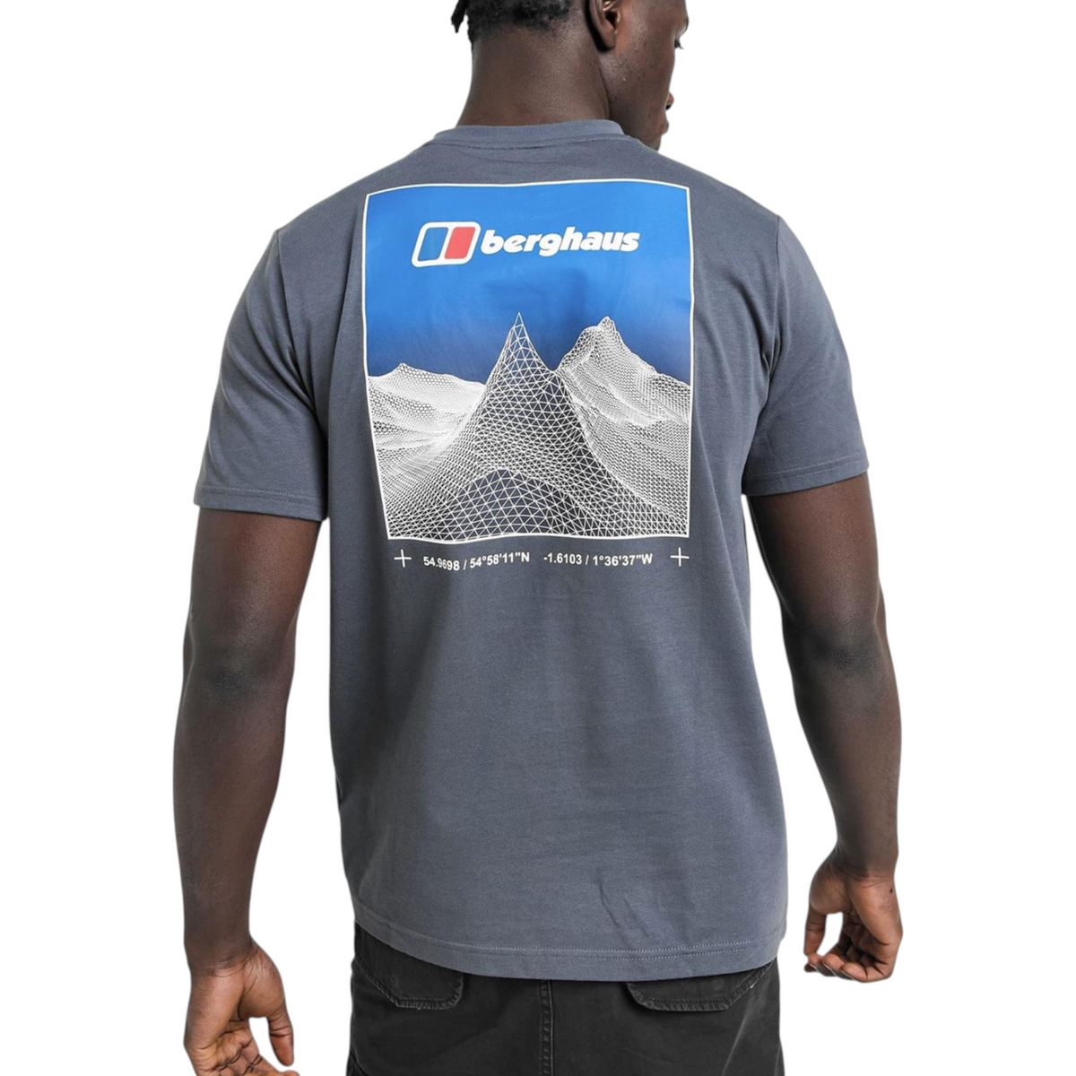 Berghaus Mens T Shirt Pinnacle Point Crew Neck Short Sleeve Cotton Summer Tee