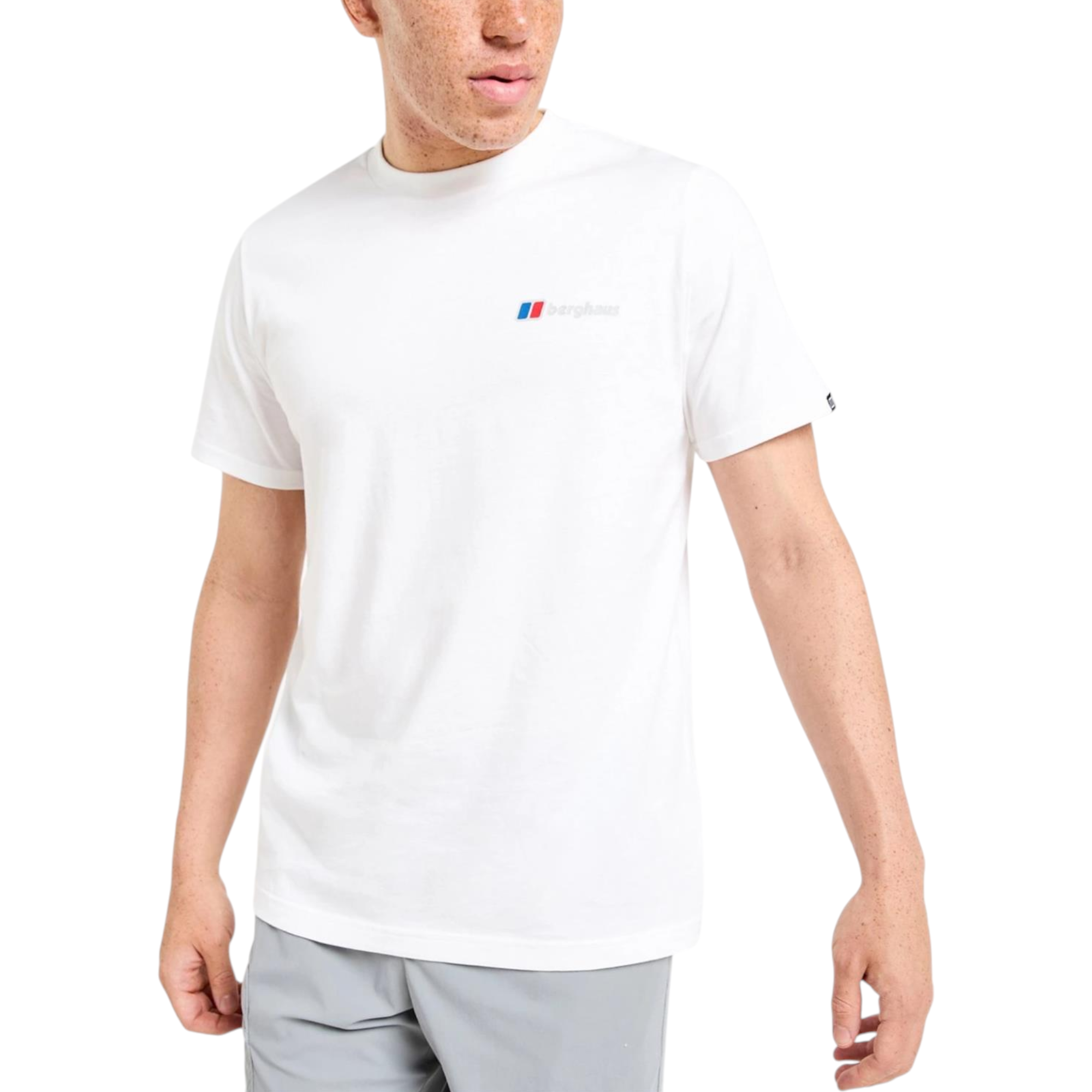 Berghaus Mens T Shirt Thresh Peak Crew Neck Short Sleeve Cotton Summer Tee