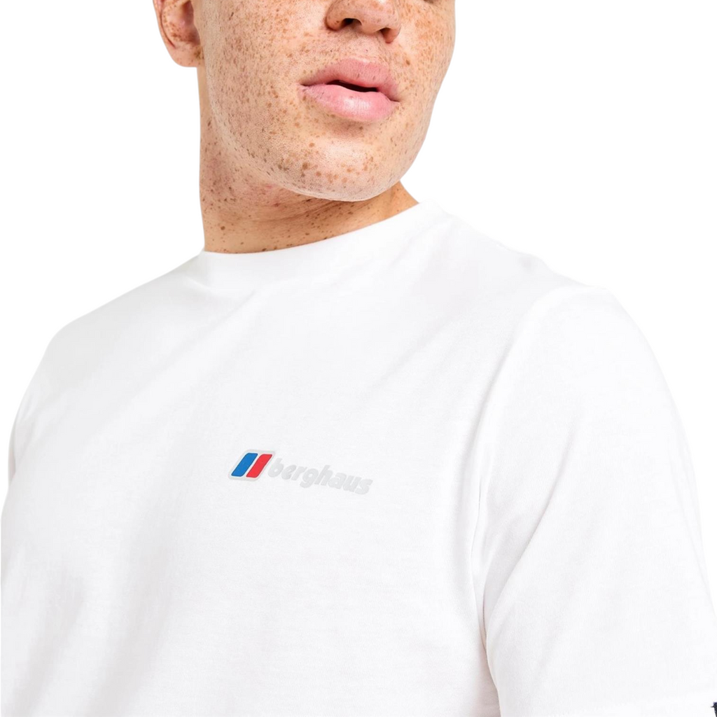 Berghaus Mens T Shirt Thresh Peak Crew Neck Short Sleeve Cotton Summer Tee