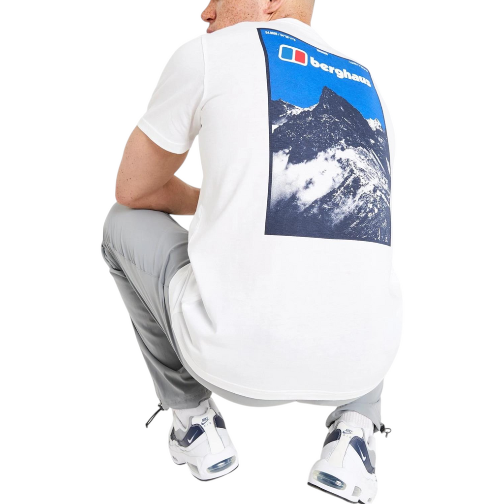 Berghaus Mens T Shirt Thresh Peak Crew Neck Short Sleeve Cotton Summer Tee
