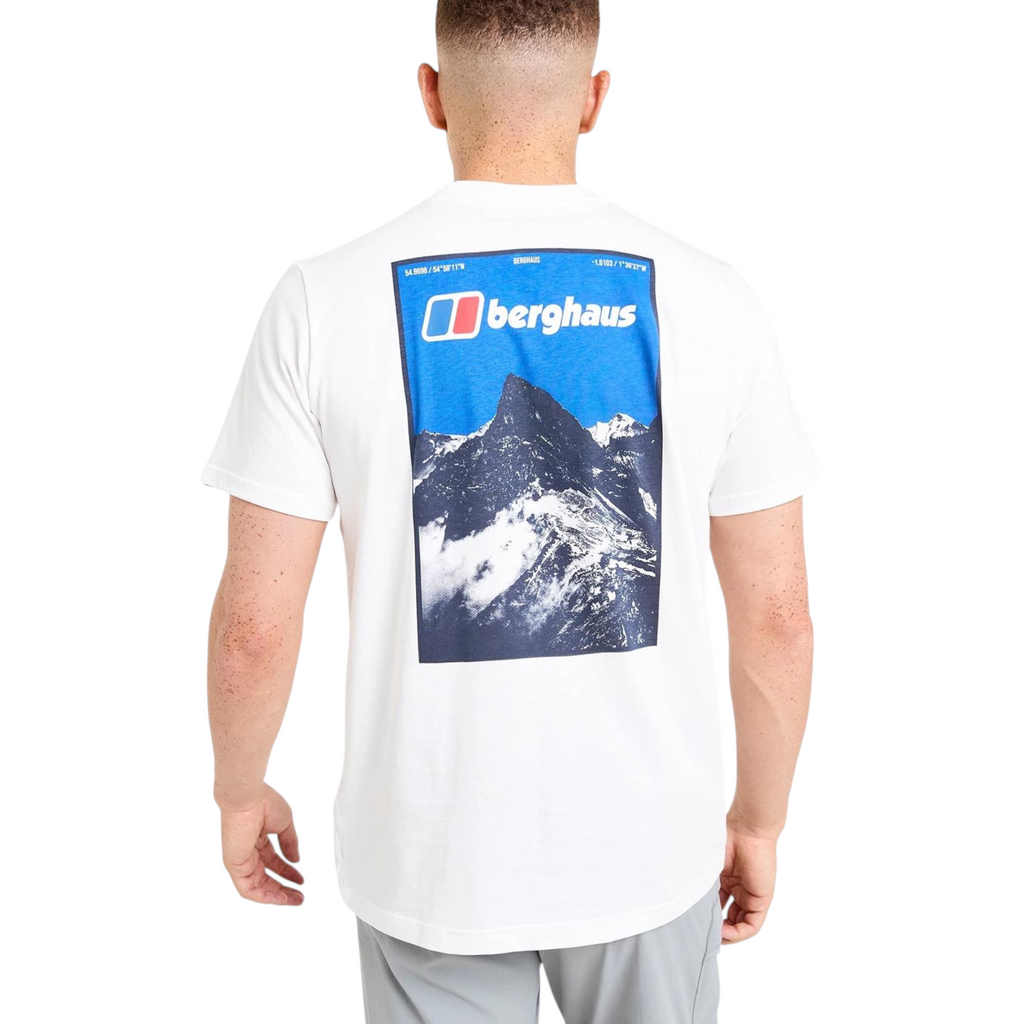 Berghaus Mens T Shirt Thresh Peak Crew Neck Short Sleeve Cotton Summer Tee