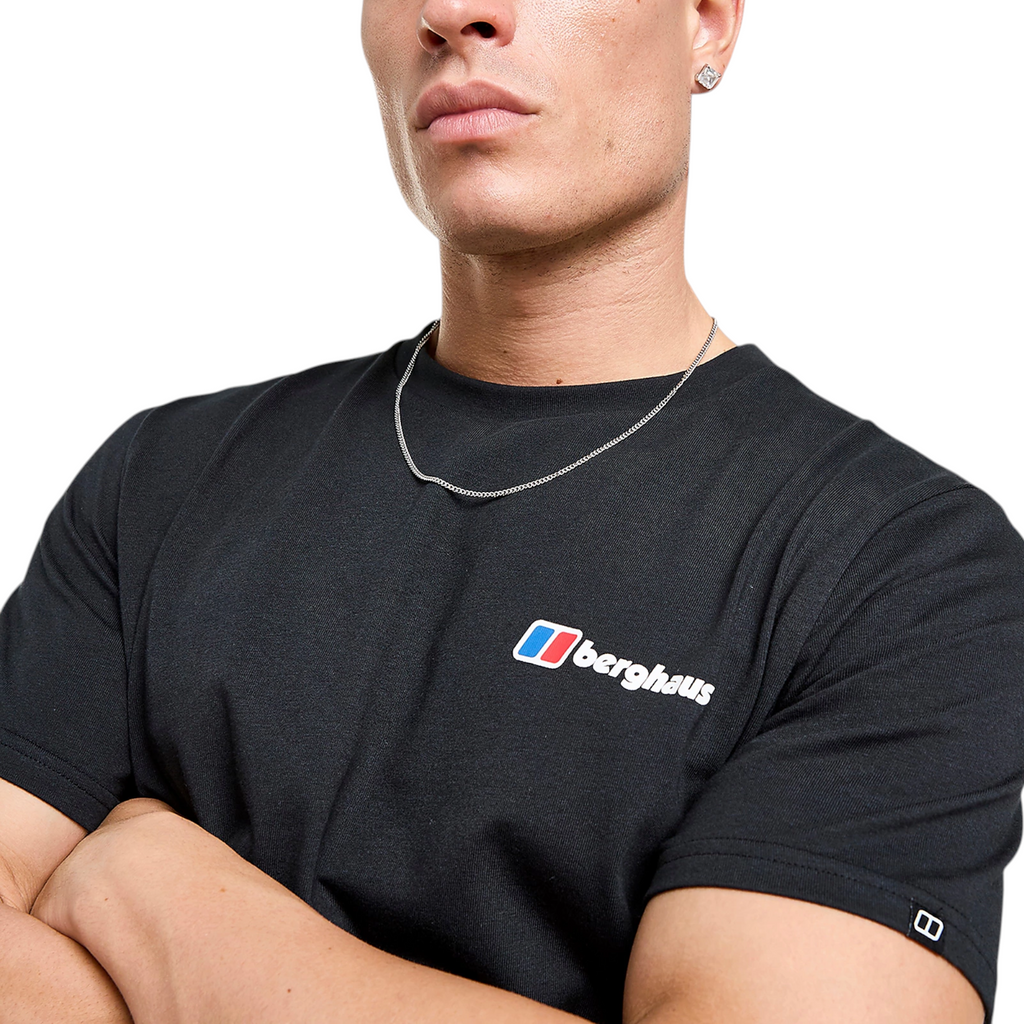 Berghaus Mens T Shirt Mount Crew Neck Short Sleeve Cotton Summer Tee