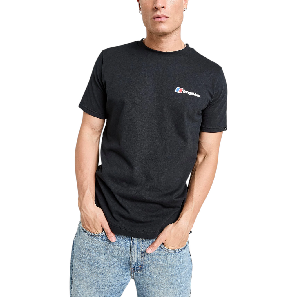 Berghaus Mens T Shirt Mount Crew Neck Short Sleeve Cotton Summer Tee