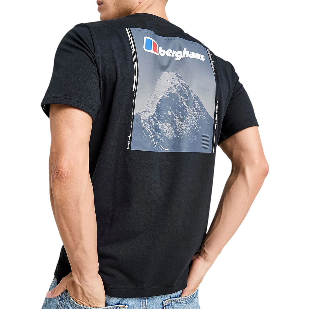 Berghaus Mens T Shirt Mount Crew Neck Short Sleeve Cotton Summer Tee