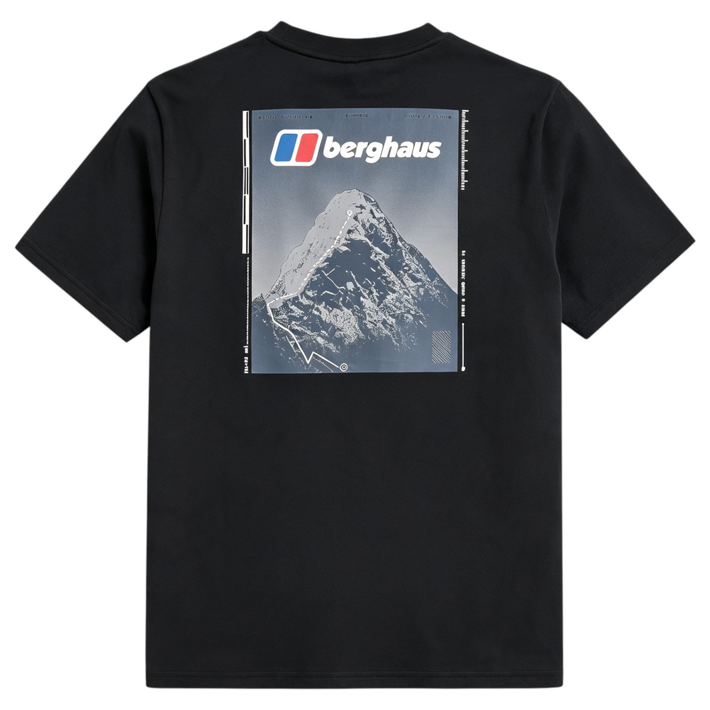 Berghaus Mens T Shirt Mount Crew Neck Short Sleeve Cotton Summer Tee