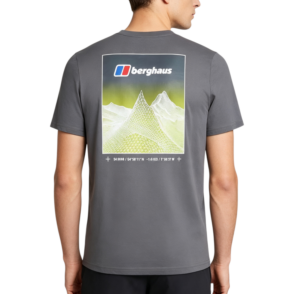 Berghaus Mens T Shirt Mount Crew Neck Short Sleeve Cotton Summer Tee