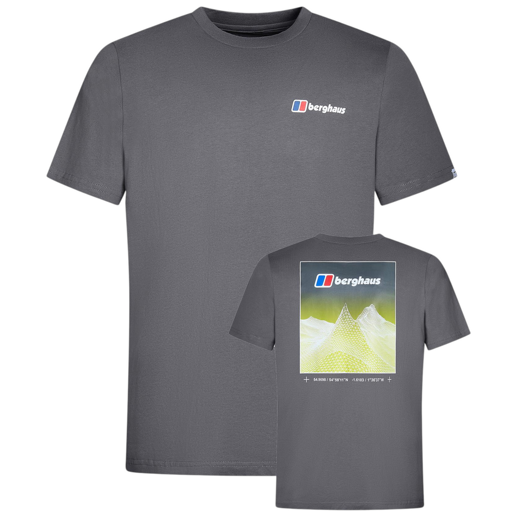Berghaus Mens T Shirt Mount Crew Neck Short Sleeve Cotton Summer Tee