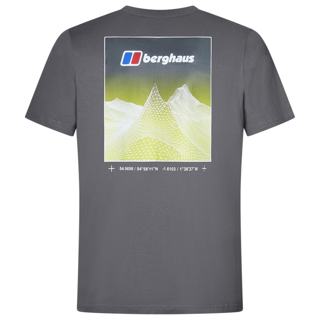 Berghaus Mens T Shirt Mount Crew Neck Short Sleeve Cotton Summer Tee