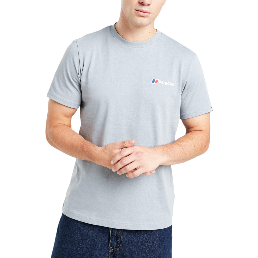 Berghaus Mens T Shirt Mount Crew Neck Short Sleeve Cotton Summer Tee